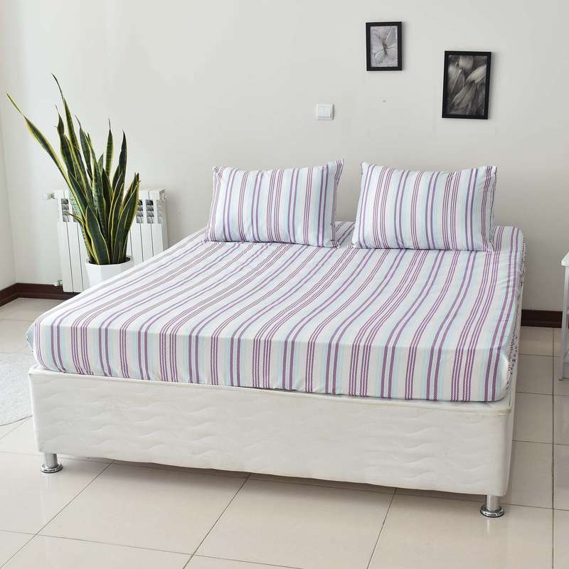 سرویس ملحفه بومرنگ مدل Vale-180 دونفره 3 تکه
