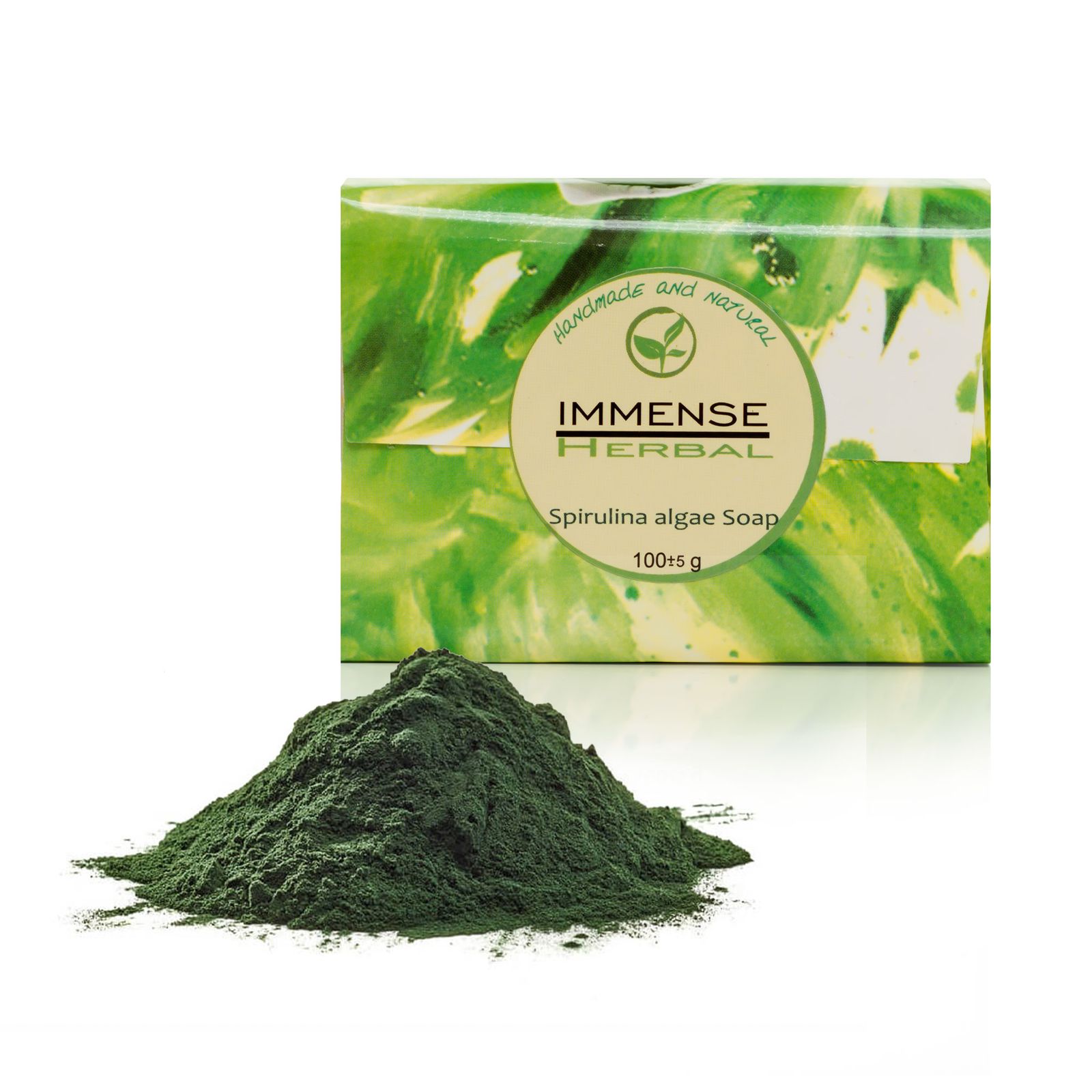  صابون شستشو ایمنس هربال مدل Spirulina Algae وزن 100 گرم -  - 2