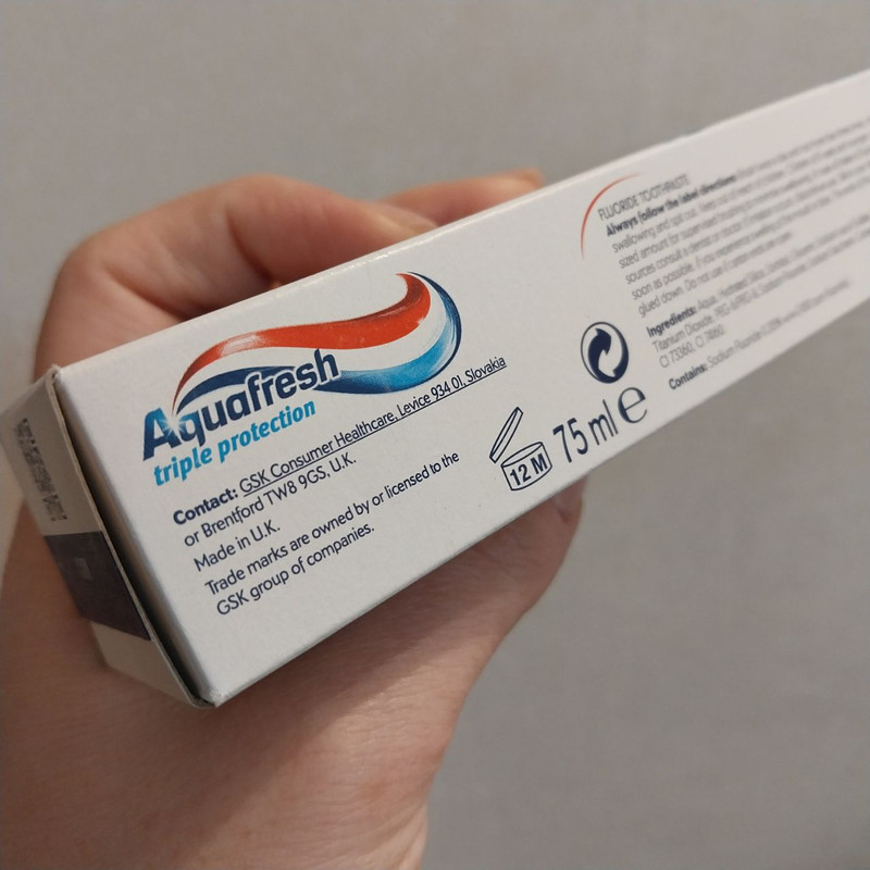 خمیردندان آکوافرش مدل Triple Protection 75 میلی لیتر