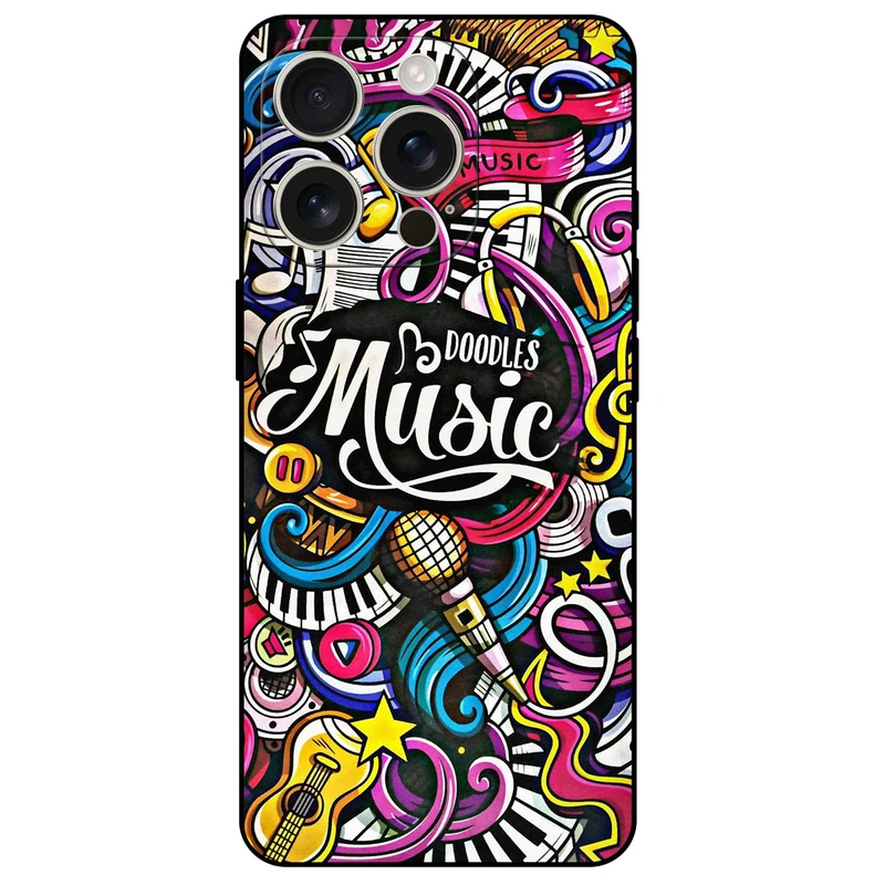 کاور مگافون طرح موزیک مدل 8241 مناسب برای گوشی موبایل اپل iPhone 16 Pro 