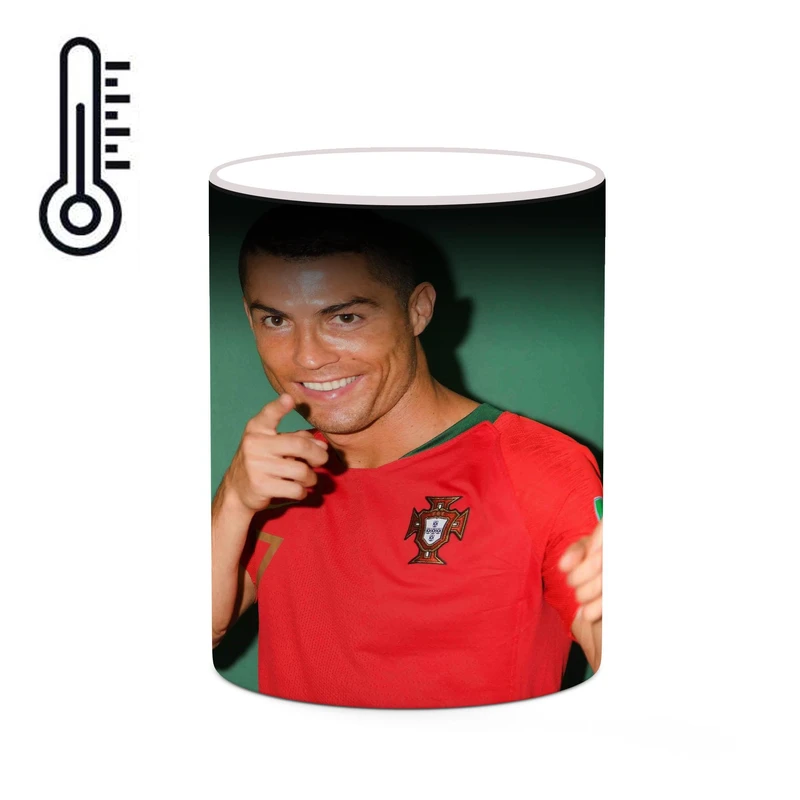 ماگ حرارتی کاکتی طرح Ronaldo رونالدو مدل mgh43208