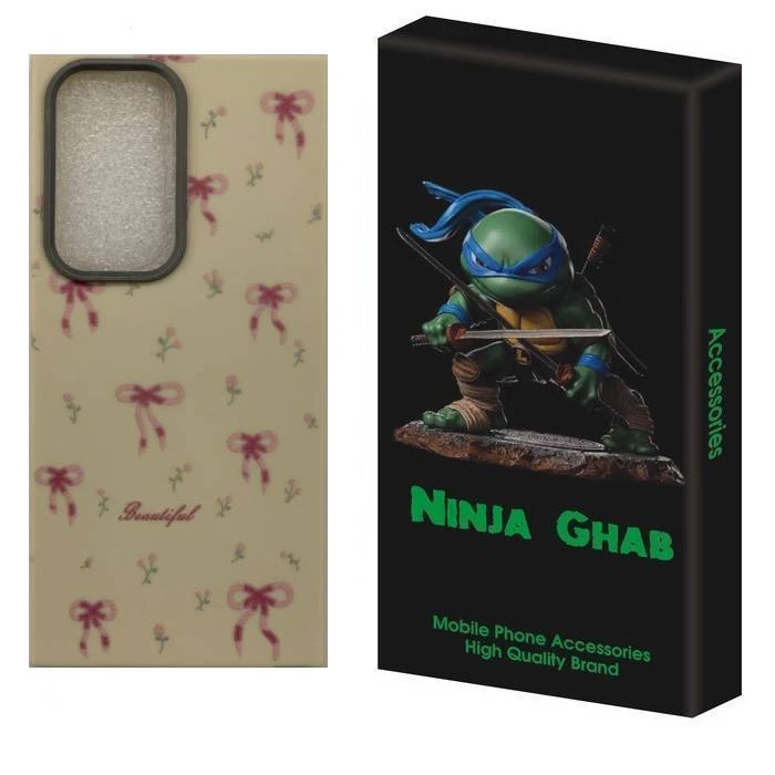 کاور نینجا قاب مدل پاپیون و لاله مناسب برای گوشی موبایل سامسونگ Galaxy S24 Ultra