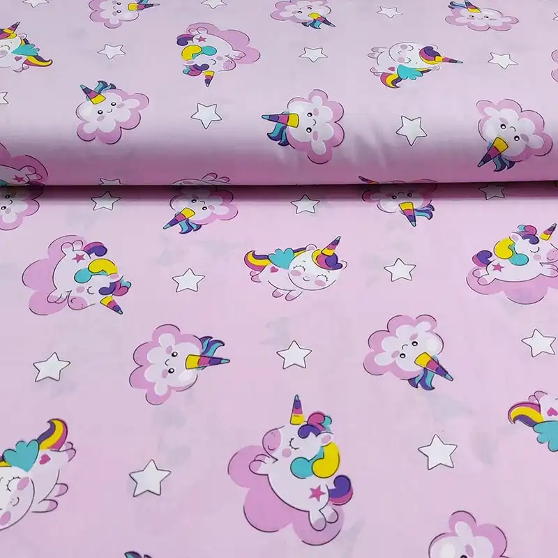 پارچه ملحفه مدل عروسکی یونیکورن کد 170