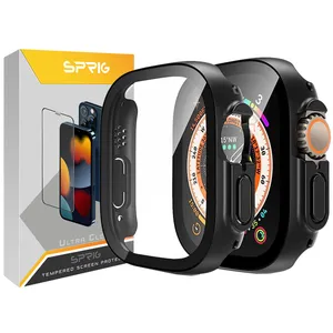 کاور اسپریگ مدل SP-360 مناسب برای ساعت هوشمند الترا DT8 ULTRA MAX ELITE به همراه محافظ صفحه نمایش