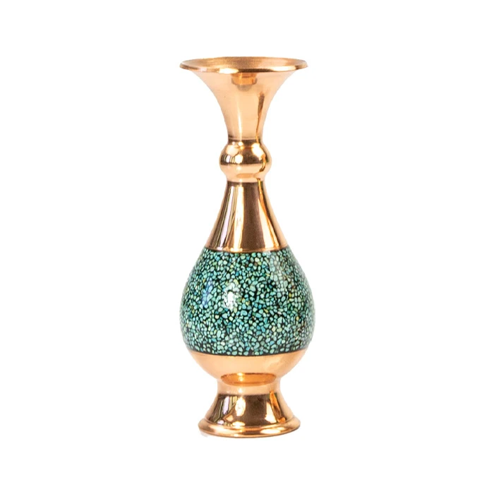 گلدان فیروزه کوبی صنایع دستی اریسا مدل بسته بندی کد 25