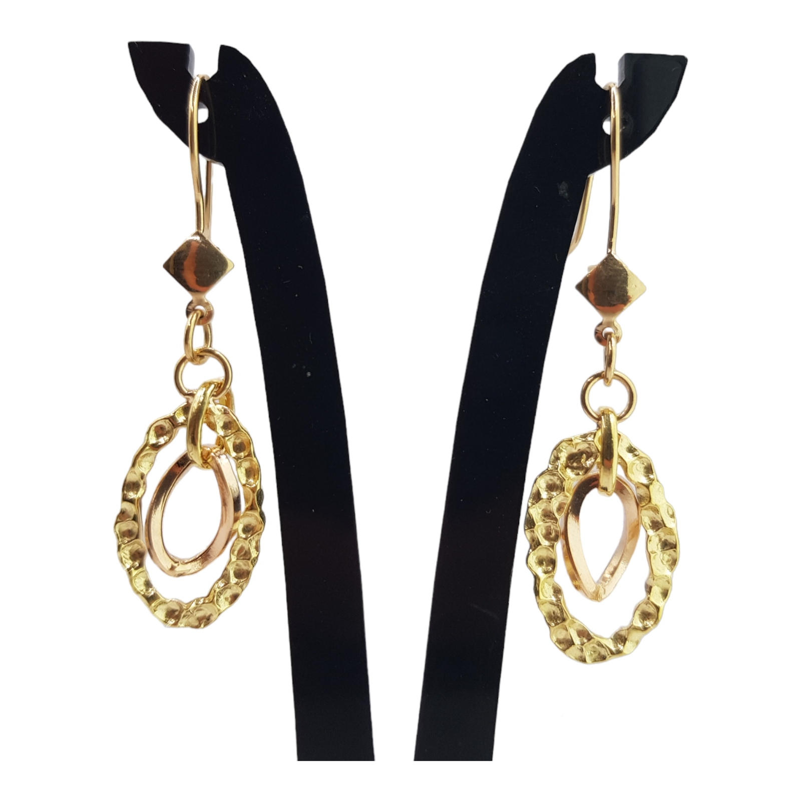 گوشواره طلا 18 عیار زنانه مدل آویز