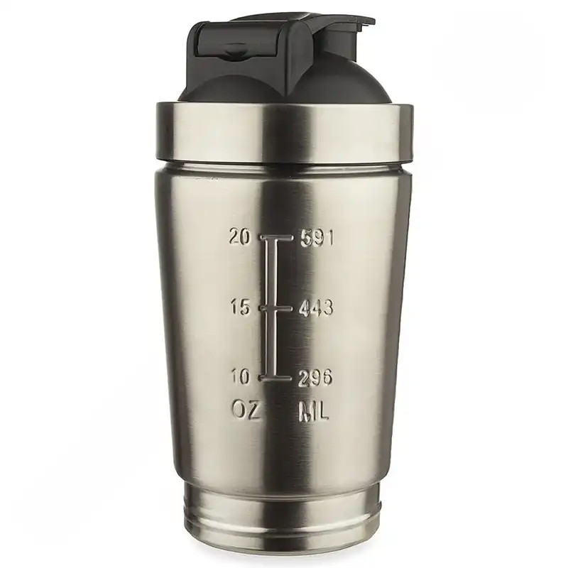 شیکر مدل NEW PRO دو تکه استیل گنجایش 0.6 لیتر