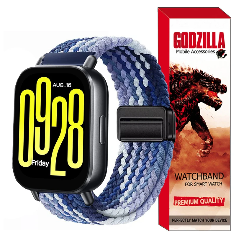 بند گودزیلا مدل BRAIDED مناسب برای ساعت هوشمند شیائومی Redmi Watch 5 Active 22MM
