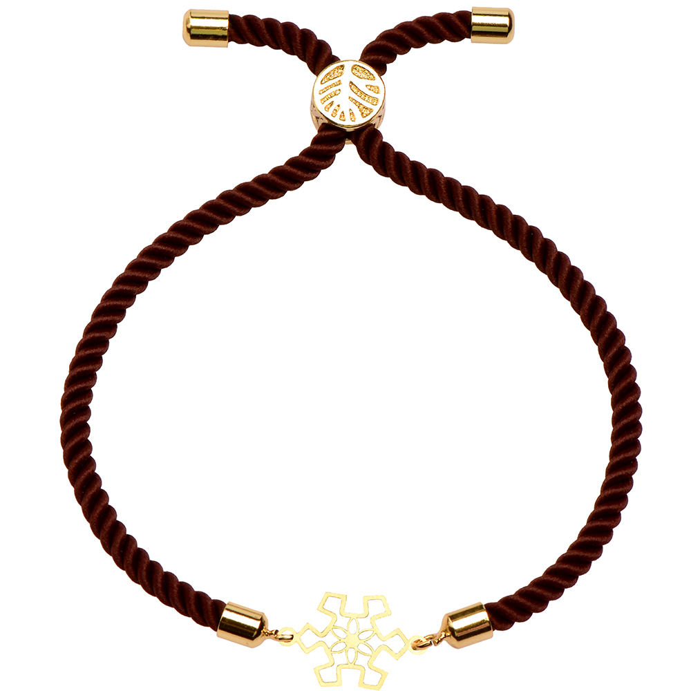 دستبند طلا 18 عیار زنانه کرابو طرح دونه برف مدل Kr1589