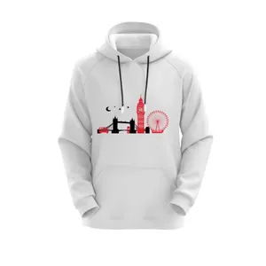 هودی زنانه مدل لندن کد J293 رنگ سفید