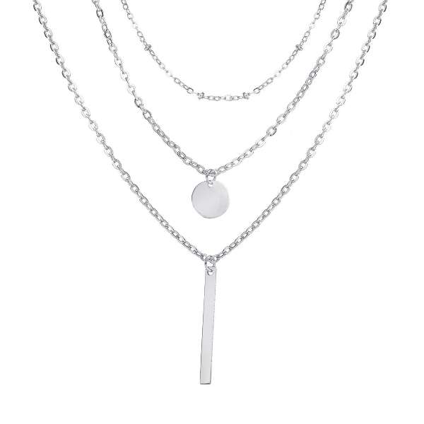 گردنبند دخترانه مدل سکه ای مجموعه 3 عددی