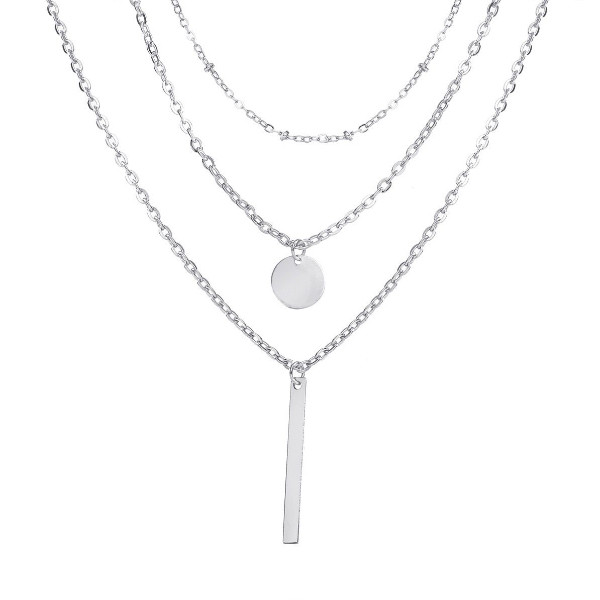 گردنبند زنانه مدل سکه ای مجموعه 3 عددی گردنبند زنانه مدل سکه ای مجموعه 3 عددی