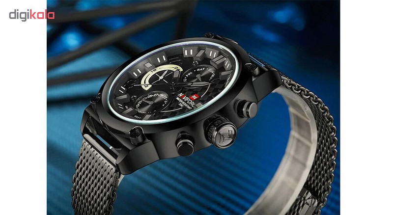 ساعت مچی عقربه ای مردانه نیوی فورس مدل NF9068SM BGYB