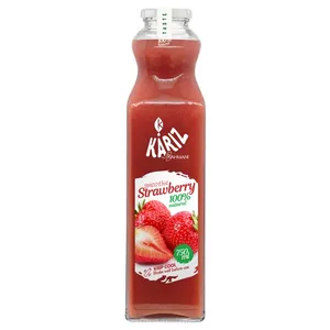 آبمیوه اسموتی توت فرنگی کاریز-750میلی لیتر بسته 6 عددی