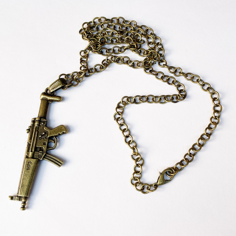 گردنبند مردانه مدل اسلحه MP5