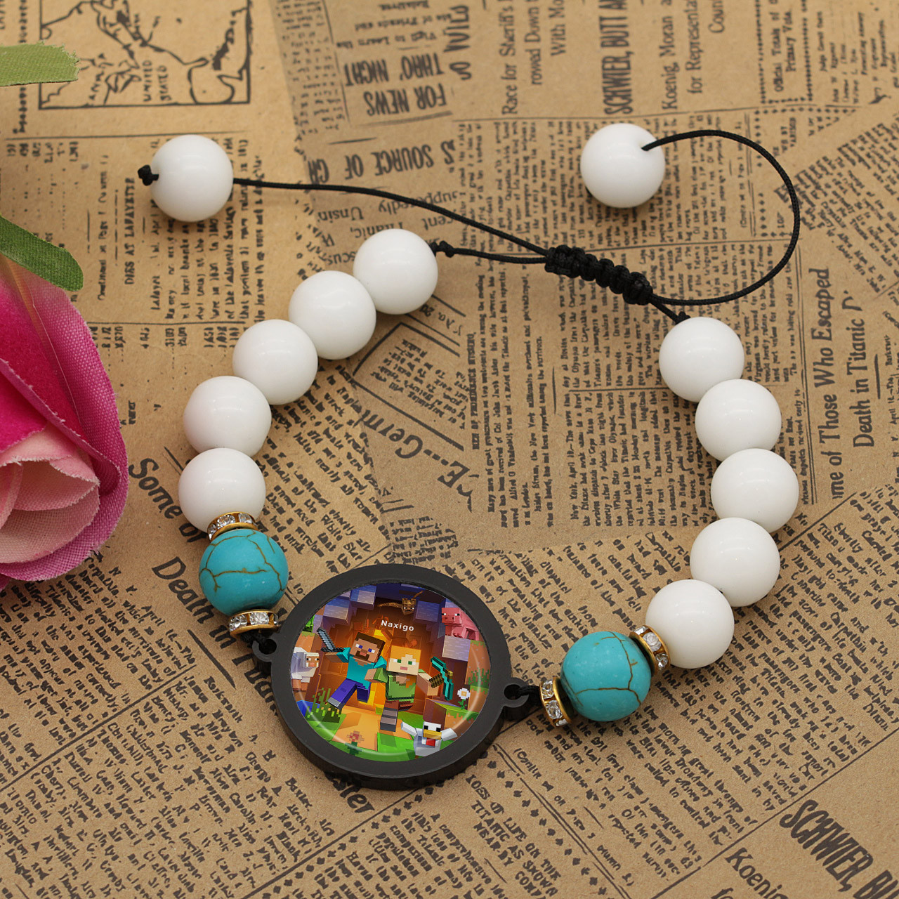 دستبند زنانه ناکسیگو مدل ماینکرفت کد BR6886 دستبند زنانه ناکسیگو مدل ماینکرفت کد BR6886