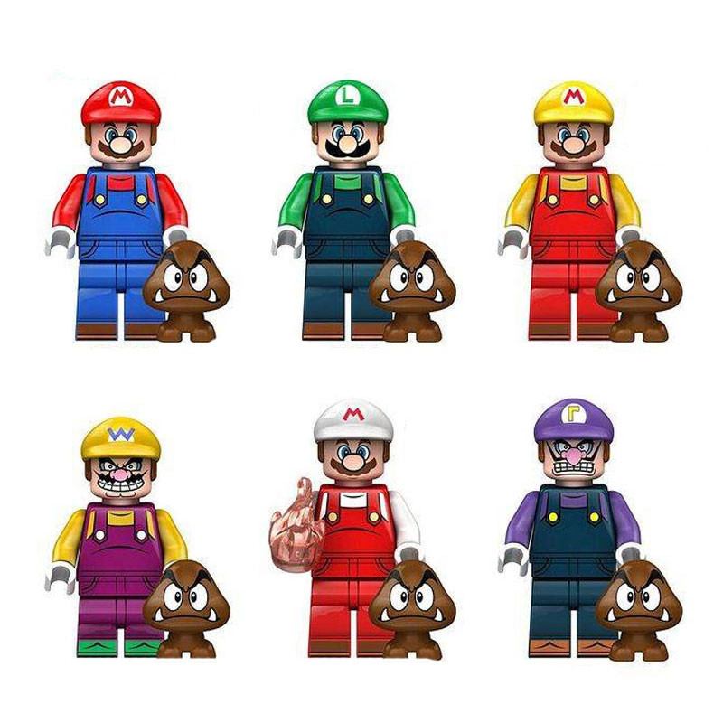 ساختنی مدل مینی فیگور ماریو مجموعه 6 عددی