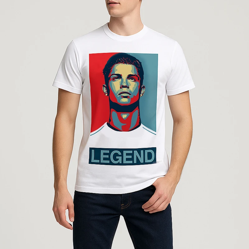 تی شرت مردانه طرح رونالدو مدل B 6051