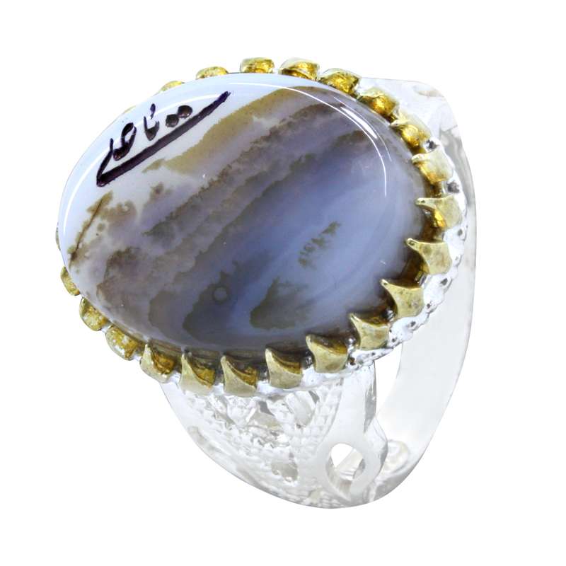 انگشتر نقره مردانه مدل شجر خطی کد 15w