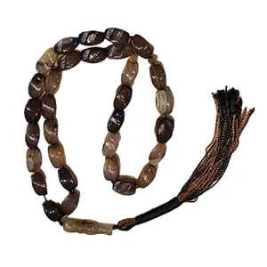 تسبیح مدل سنگ عقیق سلیمانی کد 858