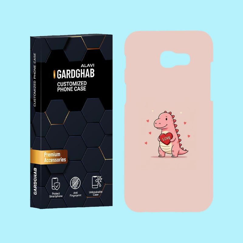 کاور گارد قاب علوی مدل عاشقانه مناسب برای گوشی موبایل سامسونگ Galaxy A5 2017 / A520