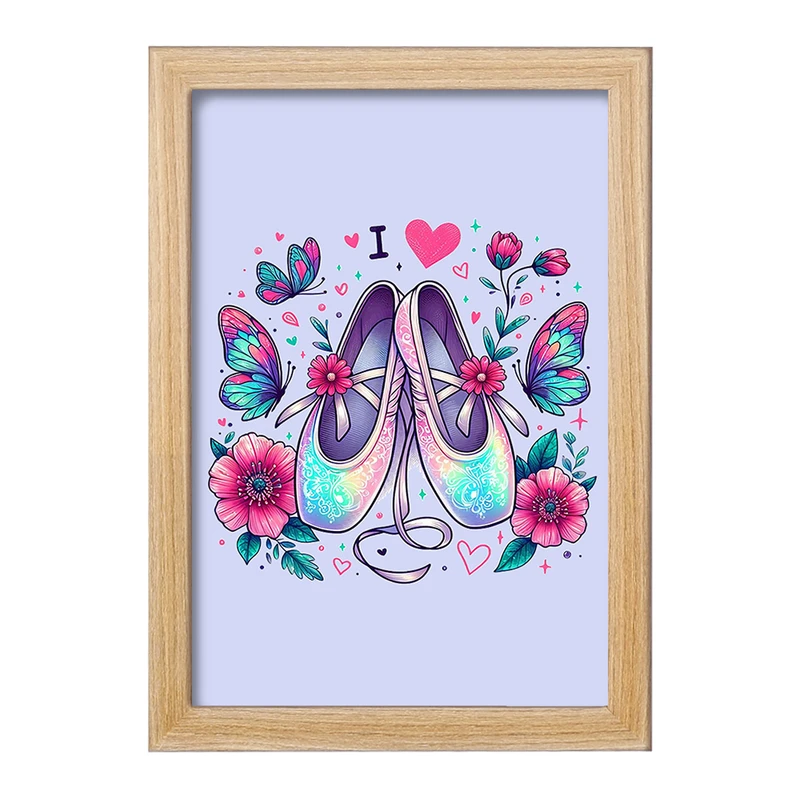 تابلو خندالو مدل کفش باله کد F2872