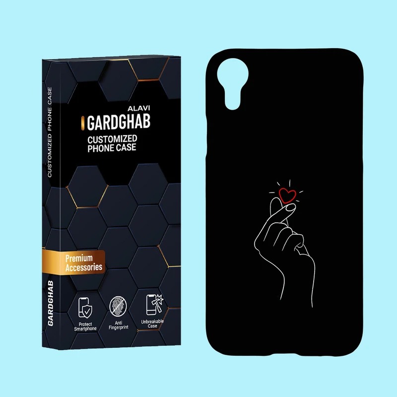 کاور گارد قاب علوی مدل عاشقانه مناسب برای گوشی موبایل اپل iPhone XR