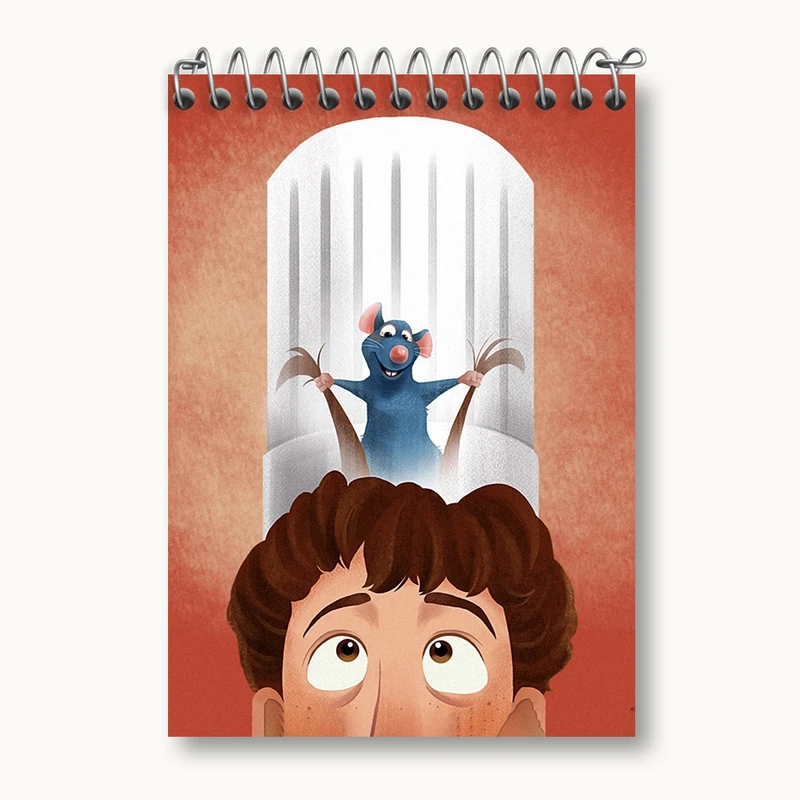 دفتر یادداشت 50 برگ خندالو طرح راتاتویی (Ratatouille) کد N2881