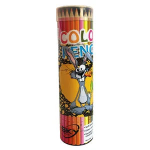 مداد رنگی 24 رنگ اسکای مدل Cylinder-Rabbit