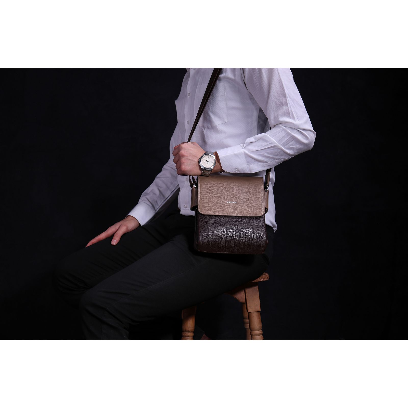 کیف رودوشی چرم جانتا مدل D012 -  - 24