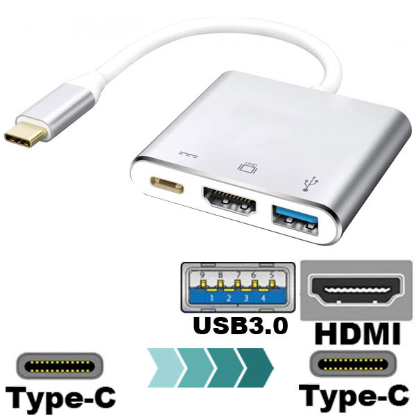 هاب 3 پورت USB-C مدلLS-UCH
