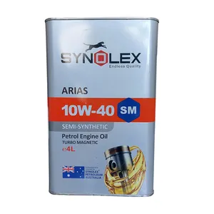 روغن موتور سینولکس مدل 10W-40 SM حجم 4 لیتر
