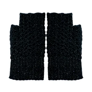 دستکش بافتنی زنانه  مدل نیمه انگشتی