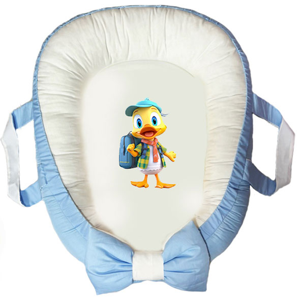 سرویس خواب سه تکه نوزاد ناریکو مدل گارد محافظ دار طرح اردک کد 0349