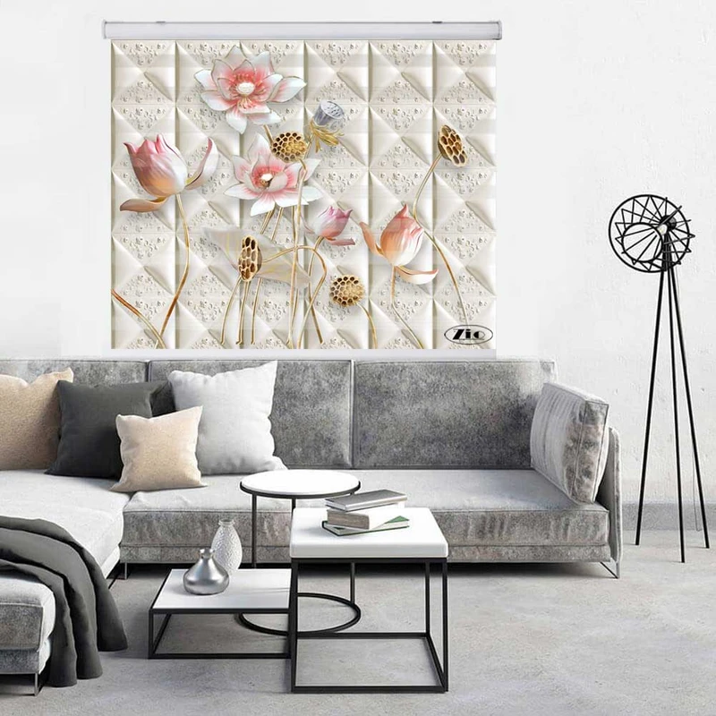 پرده زبرا زیو کد 3D1355 سایز 150x200 سانتی متر