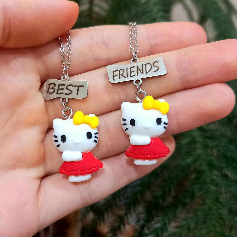 گردنبند زنانه مدل best friends بسته 2 عددی