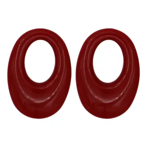 گوشواره دخترانه مدل هندسی طرح بیضی