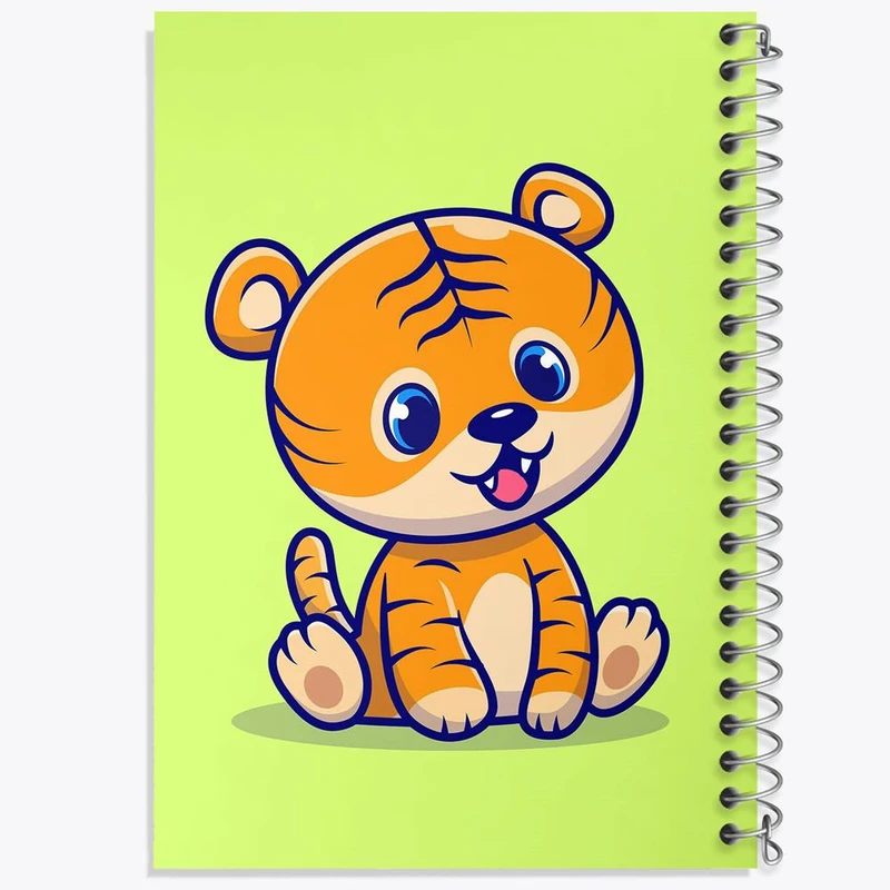 دفتر مشق 50 برگ خندالو مدل حیوانات بامزه ببر کد 29641