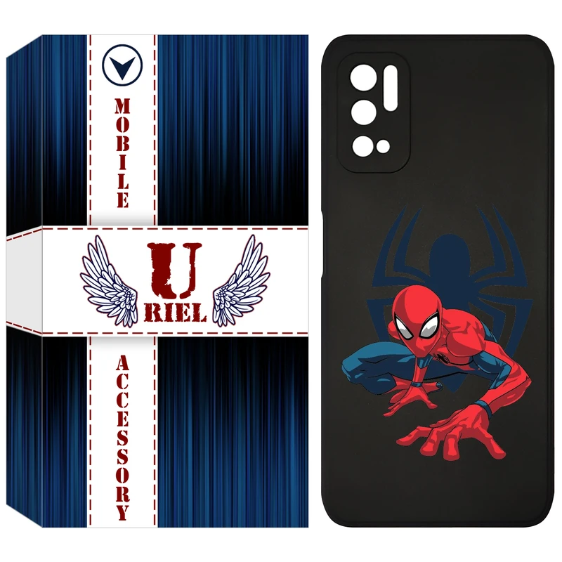 کاور یوریل قاب مدل KSH کد 75 طرح اسپایدرمن مناسب برای گوشی موبایل شیائومی Poco M3 Pro / Redmi Note 10 5G / Note 11 SE