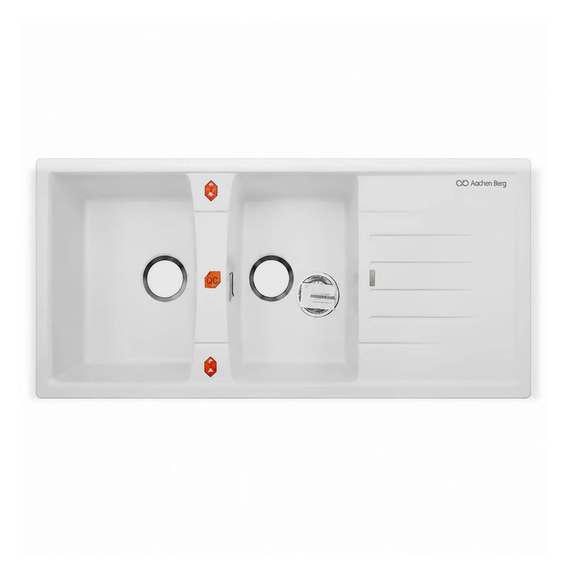 سینک ظرفشویی گرانیت توکار دو لگنه آخنبرگ مدل GS-202