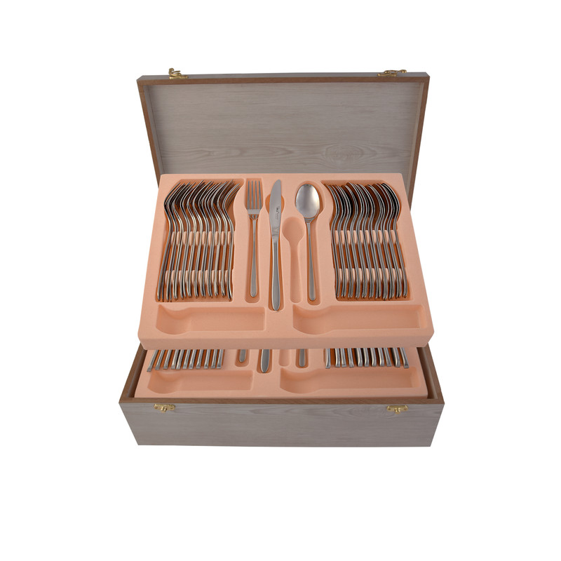 سرویس قاشق و چنگال 72 پارچه ام جی اس مدل DORTMOND(Ch)001
