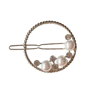 سنجاق مو زنانه مدل مروارید دایره 