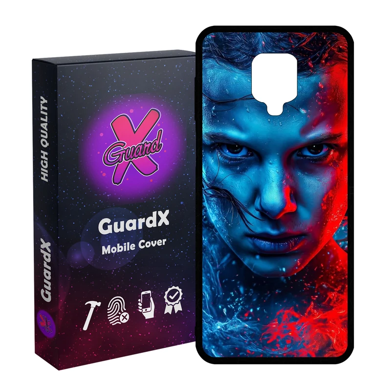 کاور گارد ایکس طرح Stranger Things مدل 10932 مناسب برای گوشی موبایل شیائومی Redmi Note9 Pro/Note 9 Pro Max/Redmi Note 9S/MI Poco M2 Pro