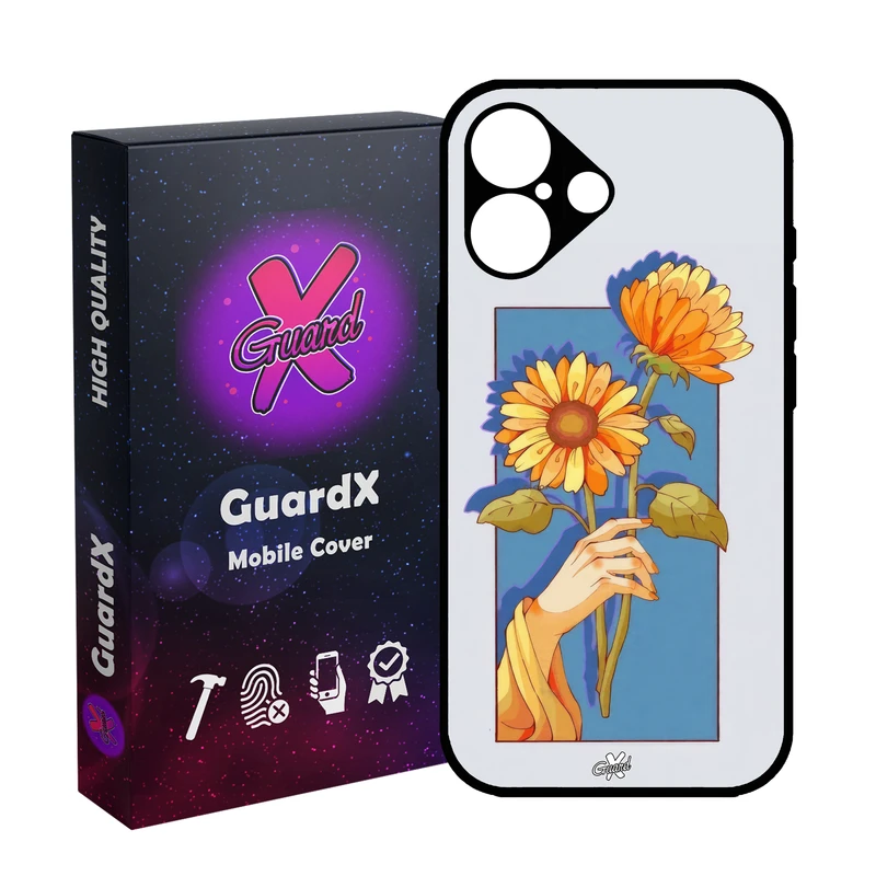 کاور گارد ایکس طرح گل و دست مدل 10675 مناسب برای گوشی موبایل اپل iPhone 16