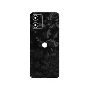 MAHOOT Black-Wildflower Cover Sticker for Motorola Moto E13