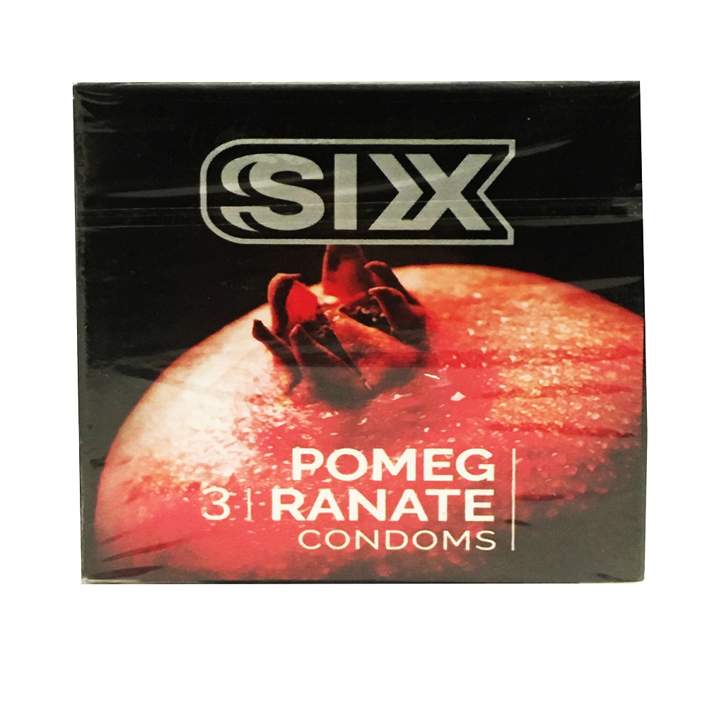 کاندوم سیکس مدل Pomegranate بسته 3 عددی