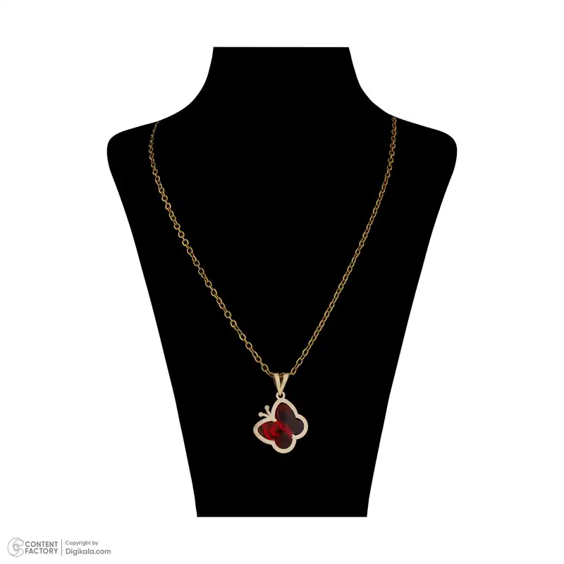 گردنبند طلا 18 عیار زنانه ناریا مدل پروانه