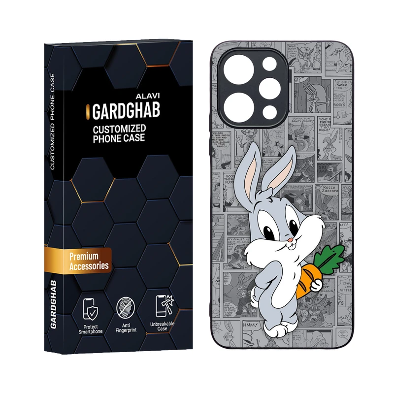 کاور گارد قاب علوی مدل دورژله ای کارتنی و انیمه مناسب برای گوشی موبایل شیائومی Poco M6 pro 5G