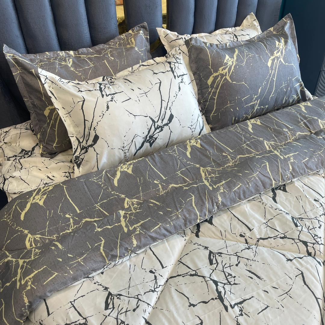 سرویس روتختی مدل مرمری دونفره 6 تکه