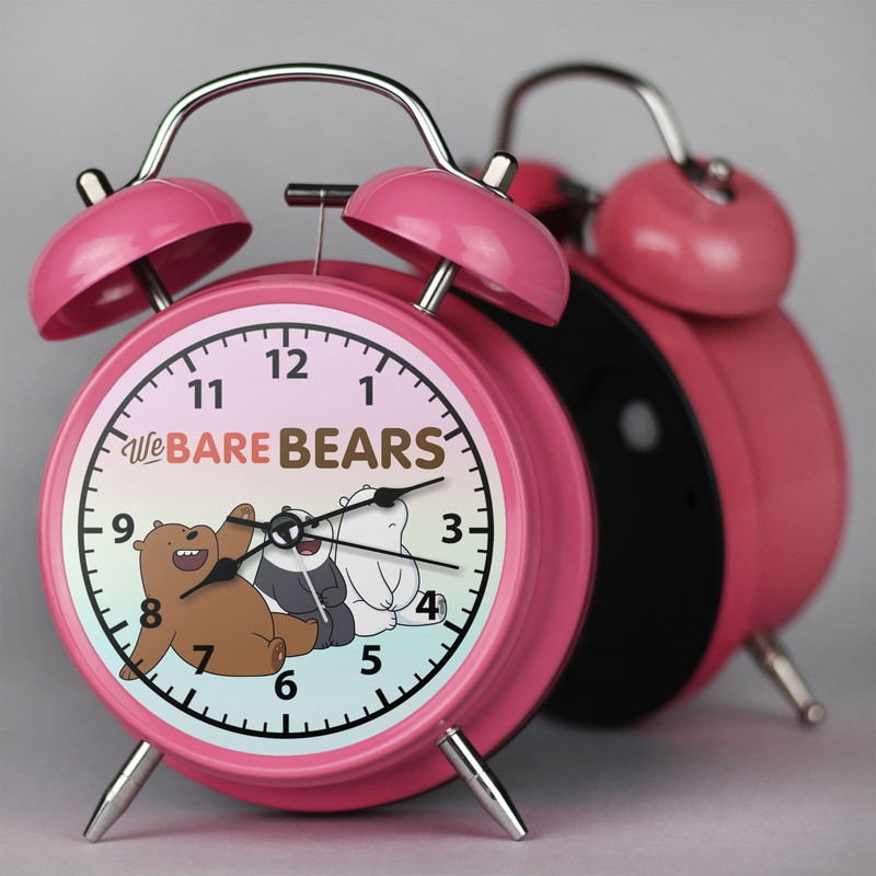 ساعت رومیزی طرح انیمیشن خرس های پچول We Bare Bears کد 10056